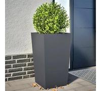 vidaXL Jardinières 2 pcs Anthracite 45x45x75 cm Acier