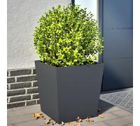 Vidaxl Jardinières 2 Pcs Anthracite 50x50x50 Cm Acier