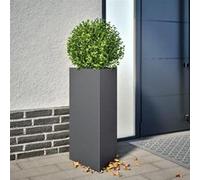 vidaXL Jardinières 2 pièces triangulaires Anthracite 40×34,5×70 cm Acier