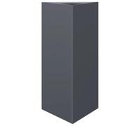 vidaXL Jardinières 2 pièces triangulaires Anthracite 40×34,5×70 cm Acier