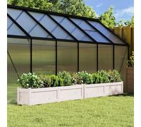 Vidaxl Jardinières 2 Pcs Blanc Bois De Pin Massif
