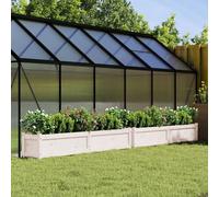 Vidaxl Jardinières 2 Pcs Blanc Bois De Pin Massif
