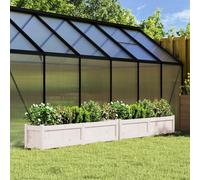 Vidaxl Jardinières 2 Pcs Blanc Bois De Pin Massif