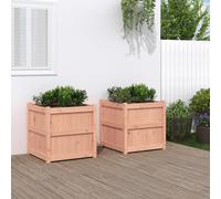 Vidaxl Jardinières 2 Pcs Bois Massif Douglas