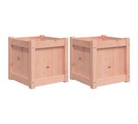Vidaxl Jardinières 2 Pcs Bois Massif Douglas
