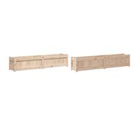 Vidaxl Jardinières 2 Pcs Bois De Pin Massif