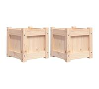 vidaXL Jardinières 2 pcs en bois de pin massif 837395