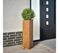 Vidaxl Jardinières 2 Pcs Triangulaire 30x26x75 Cm Acier Corten