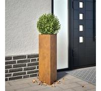 vidaXL Jardinières triangulaires 2 pièces 30x26x75 cm acier Corten