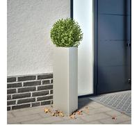 Jardinières 2 pcs triangulaire 30x26x75 cm acier inoxydable 851152
