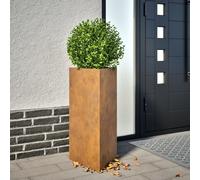 Vidaxl Jardinières 2 Pcs Triangulaire 40x34,5x70 Cm Acier Corten