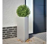 Jardinière Triangulaire Pot de Fleur Bac à Plantes Jardin Extérieur Acier vidaXL