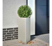 Jardinières 2 pcs triangulaire 40x40x75 cm acier inoxydable851166