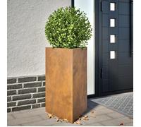 vidaXL Jardinières 2 pcs triangulaire 50x43x75 cm acier corten 851184