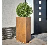 vidaXL Jardinières triangulaires 50x43x75 cm Acier corten 2 pièces