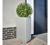Jardinière Triangulaire Pot de Fleur Bac à Plantes Jardin Extérieur Acier vidaXL