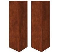 vidaXL Jardinières 2 pcs Triangulaire Acier résistant aux intempéries