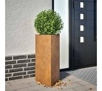 vidaXL Jardinières triangulaires 2 pcs 40x34,5x70 cm – Acier résistant aux intempéries