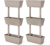 Jardinières 6 pcs 100 cm Taupe