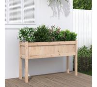 Vidaxl Jardinières Avec Pieds 110x31x70 Cm Bois De Pin Massif