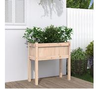 vidaXL Jardinière surélevée 70×31×70 cm Bois de pin massif Beige