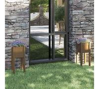 Vidaxl Jardinières D'extérieur 2 Pcs Marron Miel 31x31x70cm Pin Massif Marron