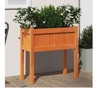 vidaXL Jardinières et pieds cire marron 70x31x70 cm bois de pin massif 837558