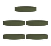 vidaXL Jardinières Vert Olive Métal Grand Jardinières Ronde