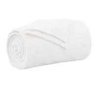 vidaXL Jeté Blanc 130 x 150 cm Toison