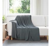 Vidaxl Jeté Gris Foncé 200 X 150 Cm Toison