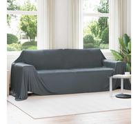 Vidaxl Jeté Gris Foncé 350 X 270 Cm Toison