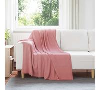 vidaXL Jeté Rose 170 x 130 cm Toison