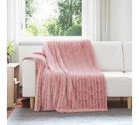 vidaXL Jeté Rose 200 x 150 cm Toison