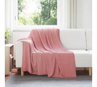 vidaXL Jeté Rose 200 x 150 cm Toison