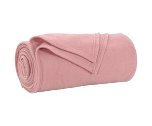 vidaXL Jeté Rose 270 x 240 cm Toison, Couverture Douillette, Fleece Léger et Résistant, Décor Plush Intérieur, Chaleur pour Canapé, Parfait pour Se Câliner
