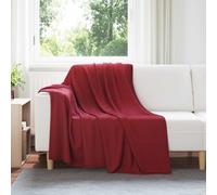 Vidaxl Jeté Rouge Bordeaux 200 X 150 Cm Toison