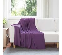 vidaXL Jeté Violet 170 x 130 cm Toison