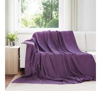 vidaXL Jeté Violet 270 x 240 cm Toison