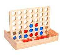 Bois Solide Jeu 4 en Ligne 24x15x4 cm Jouet pour Enfants Tout-petits vidaXL