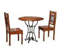 Vidaxl Jeu De Bistro 3 Pcs Bois D'acacia Massif Et Finition En Sesham