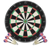 vidaXL Jeu de cibles professionnel en sisal avec 6 fléchettes