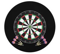 Jeu de cibles professionnel en sisal avec 6 fléchettes