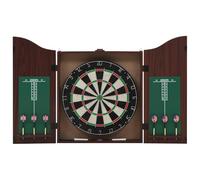 Jeu de cibles professionnel - vidaXL - Cible en sisal - Armoire en MDF - 6 fléchettes acier - Mixte