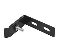 vidaXL Jeu de Connecteurs d’Angle Muraux, 10 Pièces, Acier Galvanisé & Inox, Anthracite, Accessoire de Clôture Coudé avec Vis et Contre-plaques, Fixation Panneau Double Barre pour Portail et Clôture