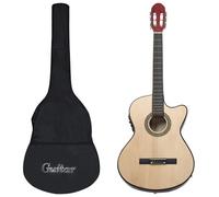 vidaXL Jeu de guitare 12 pcs occidental avec égaliseur et 6 cordes