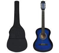 Vidaxl Jeu De Guitare Classique D'enfant Et Débutant 8pcs Bleu 3/4 36