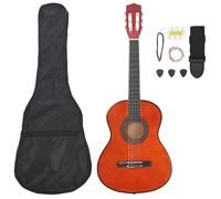 vidaXL Jeu de guitare classique d'enfants et débutants 8 pcs 3/4 36""