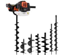 vidaXL Jeu de perceuse de sol ¿¿ tari¿¿re Acier