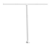 Vidaxl Jeu De Poteaux D'auvent Blanc 300x245 Cm Fer