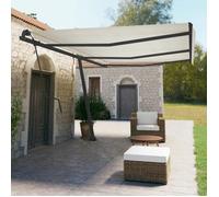 vidaXL Jeu de Poteaux d'Auvent, Poteaux de Rechange pour Auvent, Poteau de Support de Tente Terrasse Patio Jardin, 315098